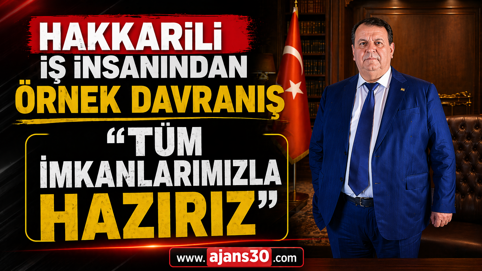 Hakkârili İş İnsanından Örnek Davranış