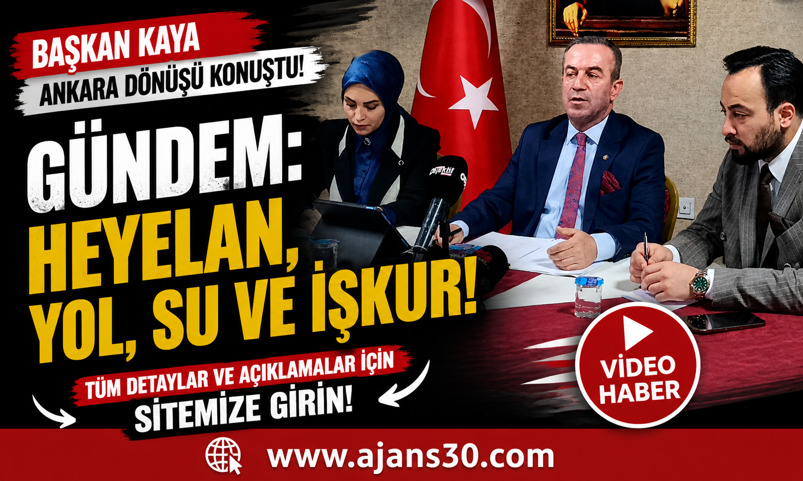 Başkan Kaya Ankara Dönüşü Konuştu: Hakkâri’de Gündem Heyelan, Yol, Su ve İŞKUR