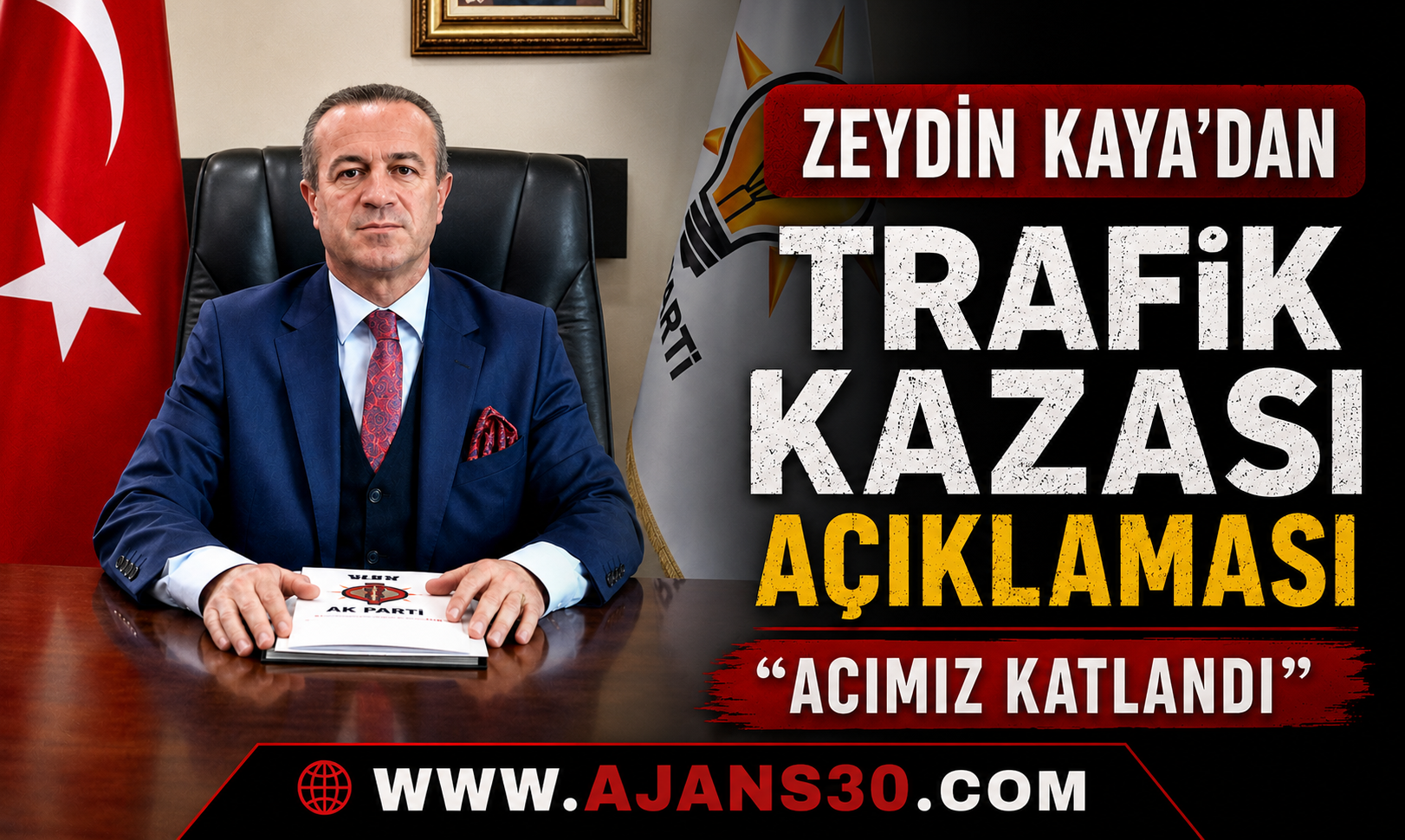 Zeydin Kaya’dan Trafik Kazası Açıklaması  Acımız Katlandı