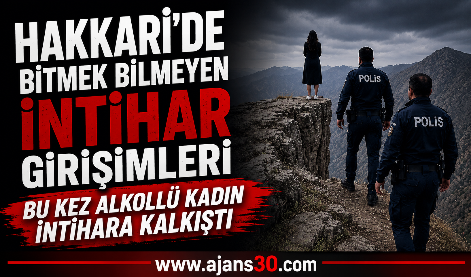 Uçurumun Kenarında Yaşam Mücadelesi: Polis Son Anda Yetişti