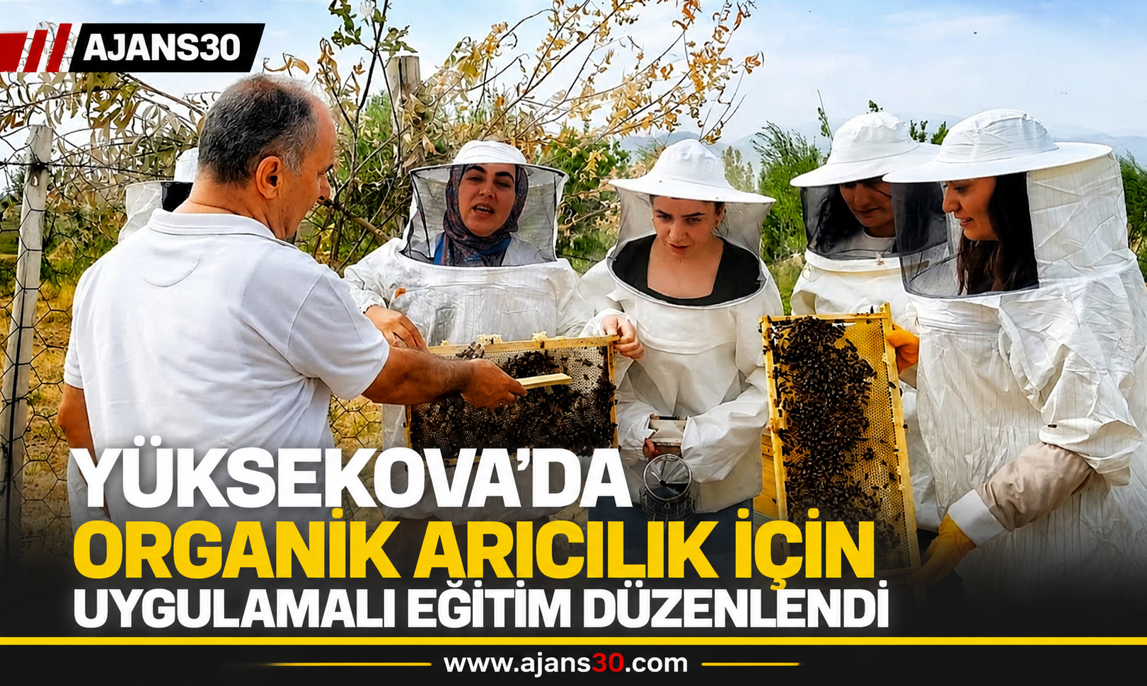 Yüksekova'da Organik Arıcılık İçin Uygulamalı Eğitim Düzenlendi