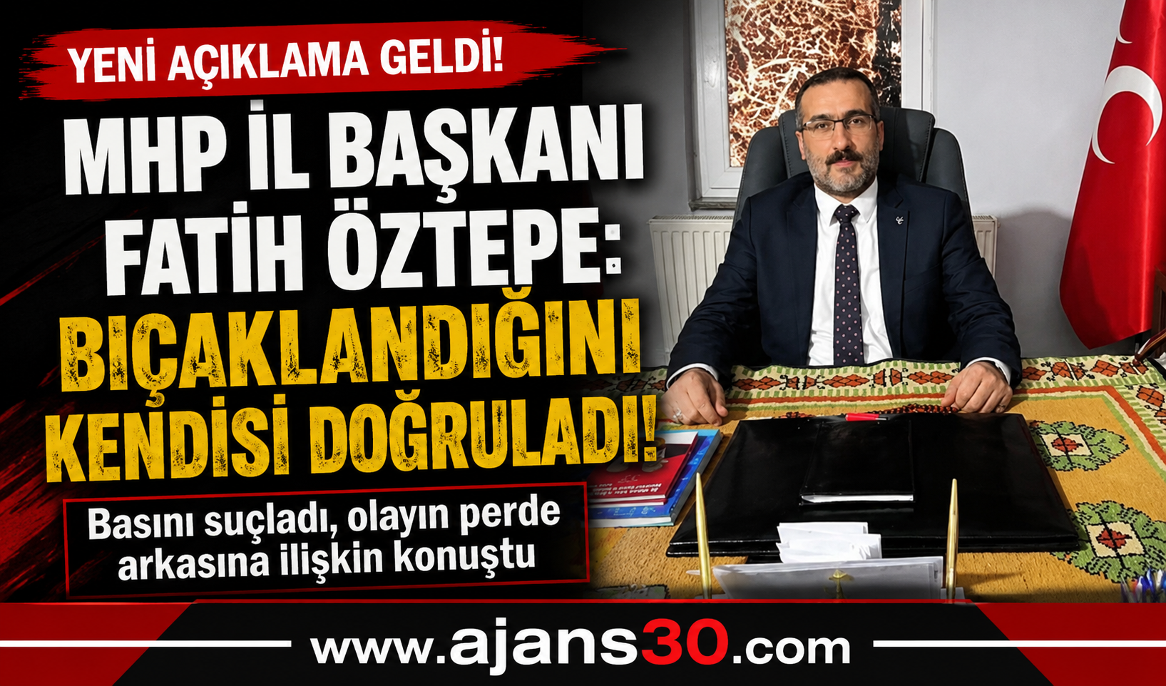 Basını Hedef Aldı, Bıçaklı Saldırıyı Kendi Açıklamasıyla Doğruladı