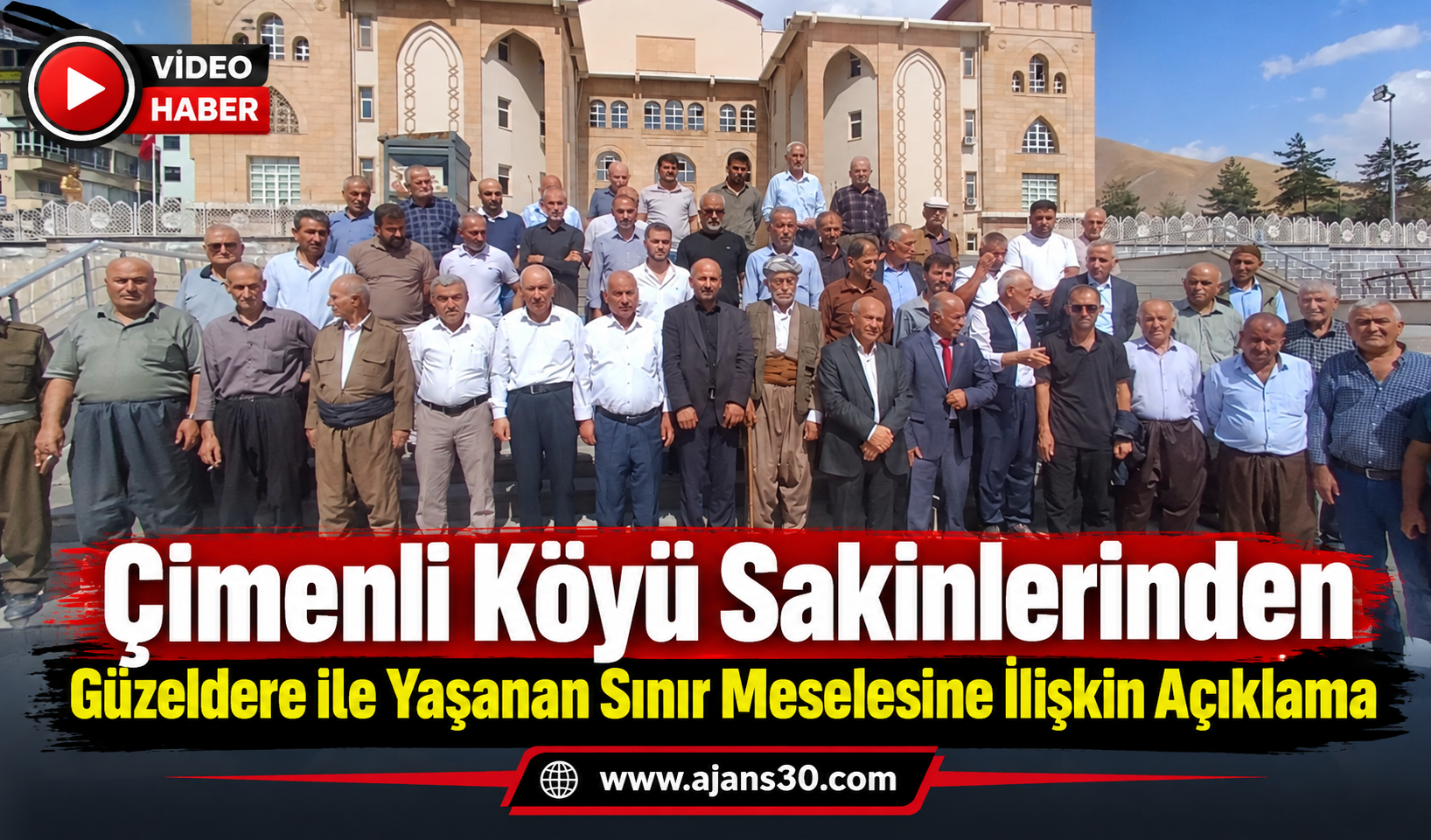 Çimenli Köyü Sakinlerinden Güzeldere ile Yaşanan Sınır Meselesine İlişkin Açıklama