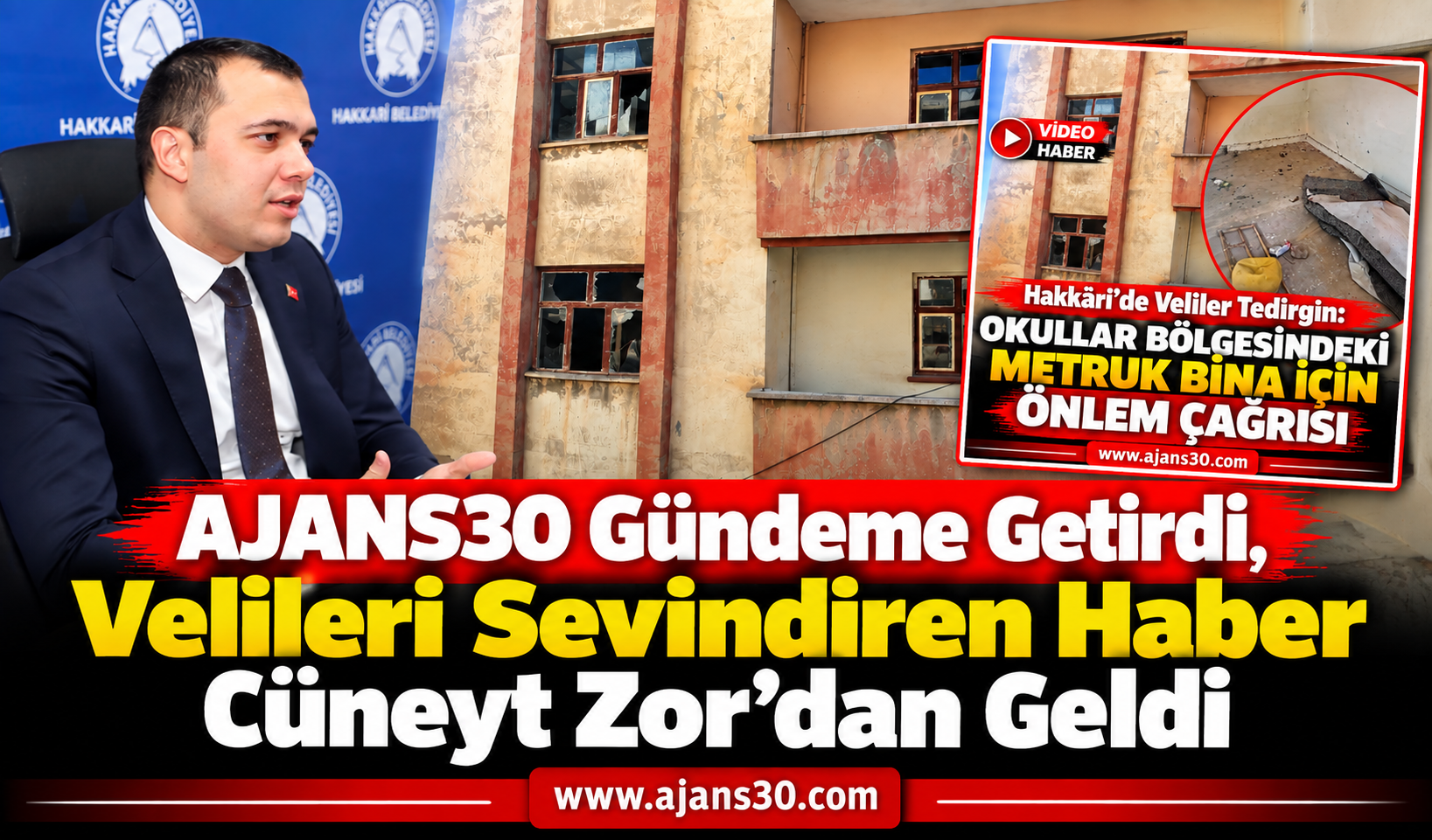 AJANS30 Gündeme Getirdi, Velileri Sevindiren Haber Cüneyt Zor’dan Geldi