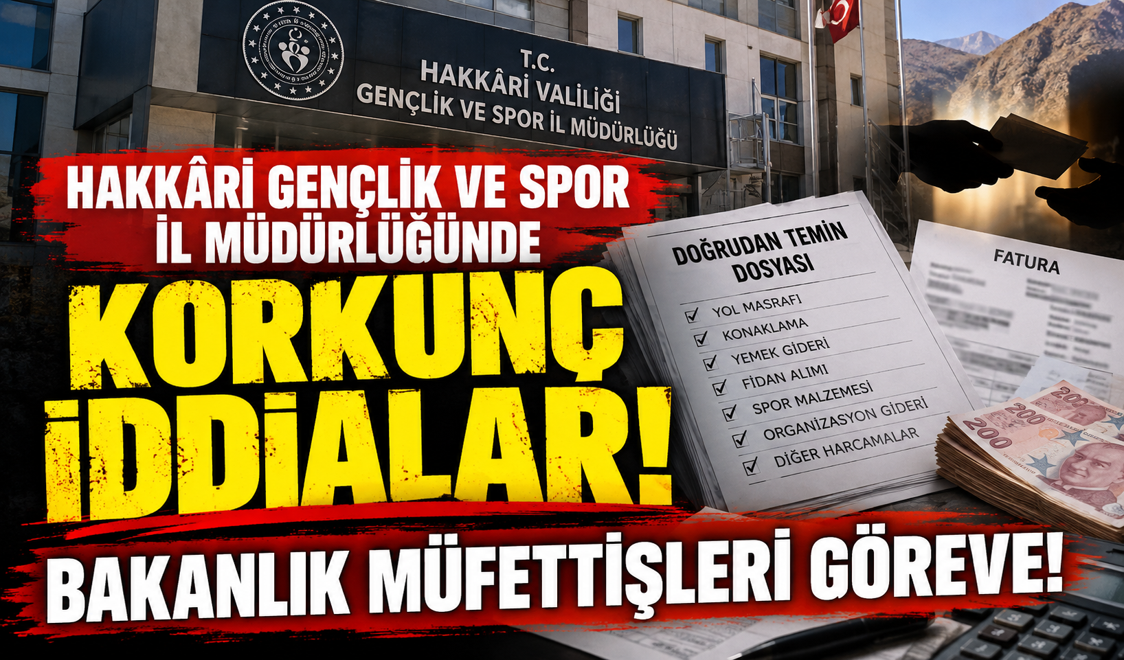 Hakkâri Gençlik ve Spor İl Müdürlüğünde Korkunç İddialar: Bakanlık Müfettişleri Göreve!
