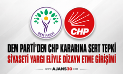 DEM Parti’den CHP Kararına Sert Tepki
