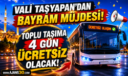 Vali Taşyapan’dan Bayram Müjdesi!