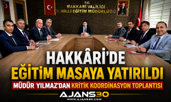 Hakkâri’de Eğitim Masaya Yatırıldı Müdür Yılmaz’dan Kritik Koordinasyon Toplantısı