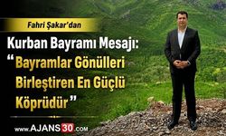 Fahri Şakar’dan Kurban Bayramı Mesajı