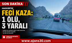 Hakkâri’de Feci Kaza: 1 Ölü, 3 Yaralı