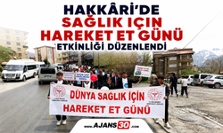 Hakkâri’de “Sağlık İçin Hareket Et” Günü Etkinliği Düzenlendi