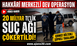 Hakkâri Merkezli Dev Operasyon: 20 Milyar TL’lik Suç Ağı Çökertildi