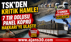 Türk Silahlı Kuvvetleri’nden Kritik Hamle: 7 TIR Dolusu Panel Köprü Hakkâri’ye Ulaştı
