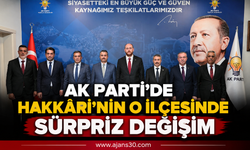 AK Parti’de Hakkâri’nin O İlçesinde Sürpriz Değişim