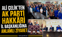 Ali Çelik'ten AK Parti Hakkâri İl Başkanlığına Anlamlı Ziyaret