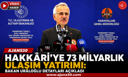 Bakan Uraloğlu: Hakkâri’de Ulaşımda Tarihi Dönüşüm Yaşanıyor