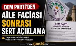 DEM Parti Hakkâri İl Yönetimi'nden Sert Açıklama