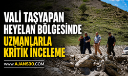Vali Taşyapan Heyelan Bölgesinde