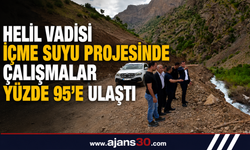 Hakkâri'de Helil Vadisi İçme Suyu Projesinde Sona Doğru