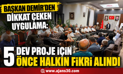 Başkan Demir Düğmeye Bastı: 5 Dev Proje Halkın Görüşüyle Şekillenecek