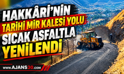 Hakkâri’nin Tarihi Mir Kalesi Yolu Sıcak Asfaltla Yenilendi