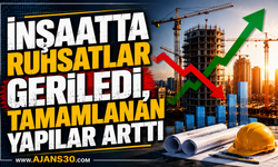 İnşaatta Ruhsatlar Geriledi