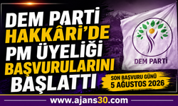 DEM Parti Hakkâri'de PM Üyeliği Başvurularını Başlattı