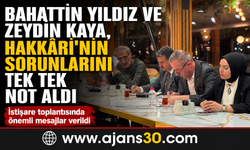 Bahattin Yıldız ve Zeydin Kaya, Hakkâri'nin Sorunlarını Tek Tek Not Aldı