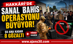 Hakkâri’de Sanal Bahis Operasyonu: 8 Gözaltı
