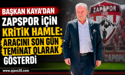 Başkan Kaya’dan Zapspor İçin Kritik Hamle: Aracını Son Gün Teminat Olarak Gösterdi
