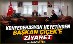 Konfederasyon Heyetinden Başkan Çiçek'e Ziyaret