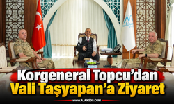 Korgeneral Topcu’dan Vali Taşyapan’a Ziyaret