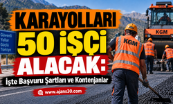 Karayolları 50 İşçi Alacak: İşte Başvuru Şartları ve Kontenjanlar