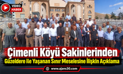 Çimenli Köyü Sakinlerinden Güzeldere ile Yaşanan Sınır Meselesine İlişkin Açıklama