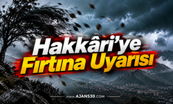 Hakkâri’ye Fırtına Uyarısı