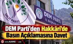 DEM Parti’den Hakkâri’de Basın Açıklamasına Davet