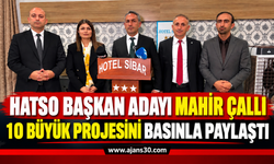 HATSO Başkan Adayı Mahir Çallı 10 Büyük Projesini Basınla Paylaştı