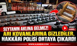 Şeytanın Aklına Gelmez! Arı Kovanlarına Gizlediler, Hakkâri Polisi Ortaya Çıkardı