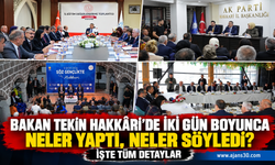 Bakan Tekin Hakkâri’de İki Gün Boyunca Neler Yaptı, Neler Söyledi? İşte Tüm Detaylar