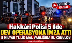 Hakkâri Polisi 5 İlde Dev Operasyona İmza Attı: 5 Milyar TL’lik Mal Varlığına El Konuldu