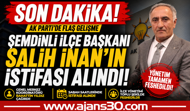 AK Parti’de Şemdinli Krizi: İlçe Başkanı ve Yönetim Feshedildi