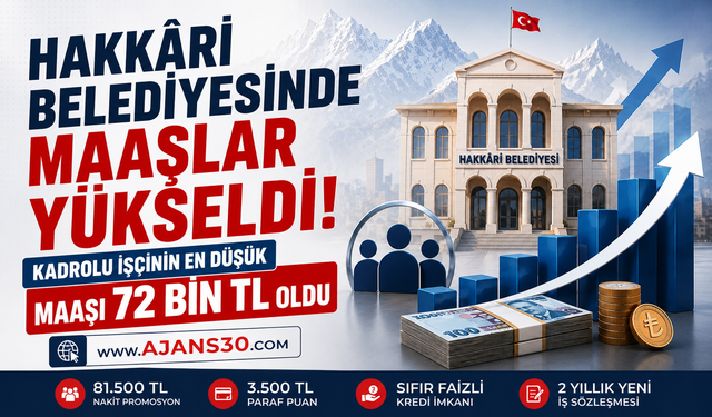 Hakkâri Belediyesinde Maaşlar Yükseldi!