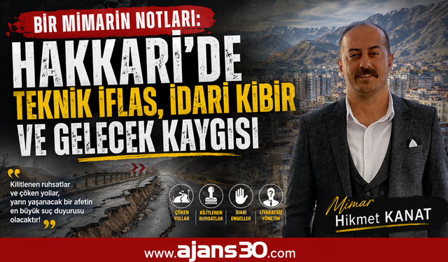 Bir Mimarın Notları: Hakkari’de Teknik İflas, İdari Kibir ve Gelecek Kaygısı