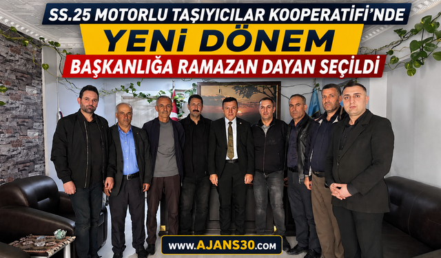 SS.25 Motorlu Taşıyıcılar Kooperatifi’nde Yeni Dönem