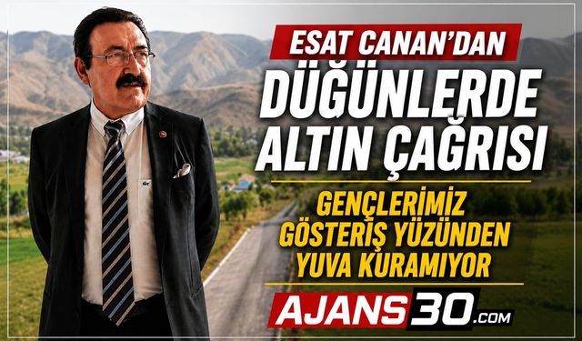 Esat Canan’dan Düğünlerde Altın Çağrısı