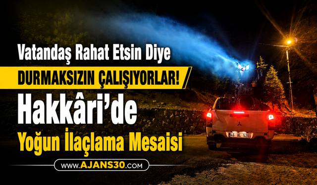 Vatandaş Rahat Etsin Diye Durmaksızın Çalışıyorlar!