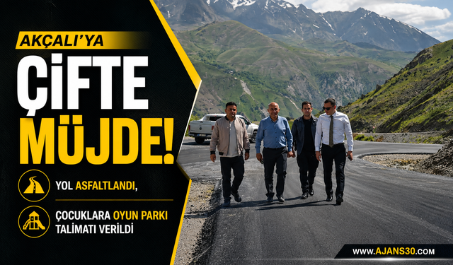 Akçalı’ya Çifte Müjde! Yol Asfaltlandı