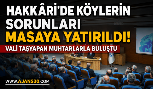 Hakkâri’de Köylerin Sorunları Masaya Yatırıldı!