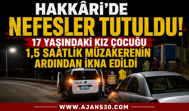 Polisin 1,5 saat süren müzakeresi sonuç verdi.