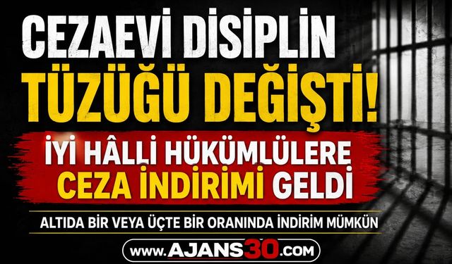 Cezaevi Disiplin Tüzüğü Değişti